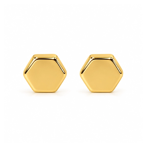 گوشواره میخی شش ضلعی